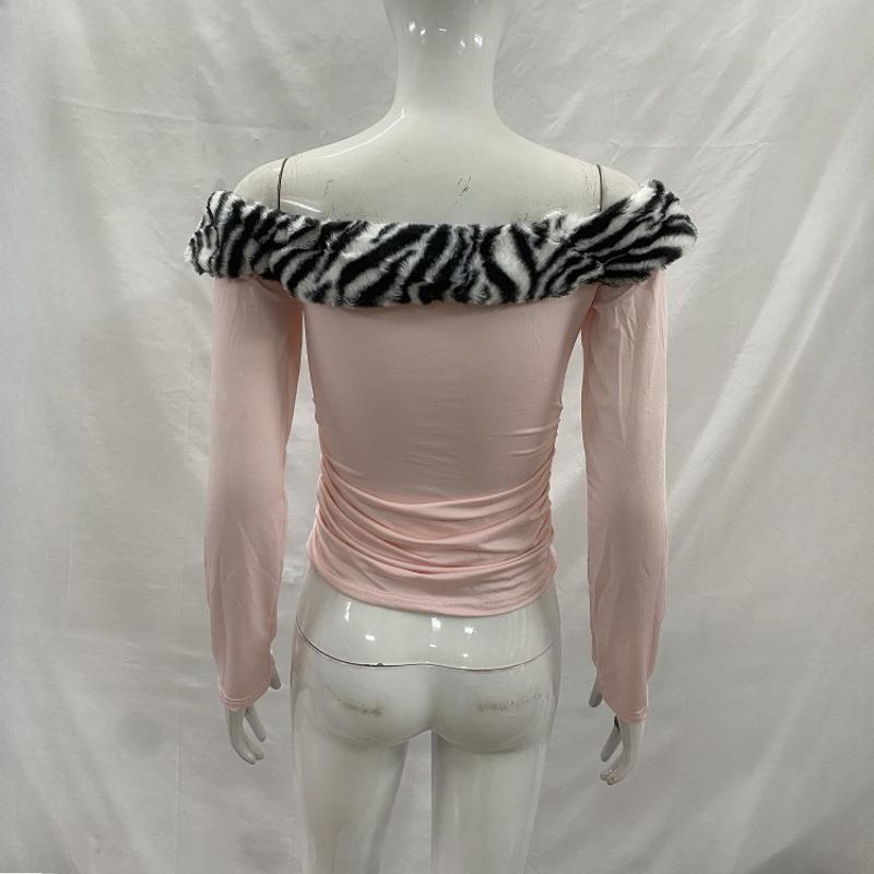 European and American slim fit sexy y2k letter printed exposed navel strapless top