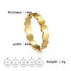 Geometric Round Minimalist Rings for Women Gold Stainless Steel Ring Wedding Party Jewelry