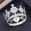 Birthday Crown Cake Decoration Small Circle 8cm Children Diadem Bridal Wedding Hair Jewelry Tiaras Head Ornaments
