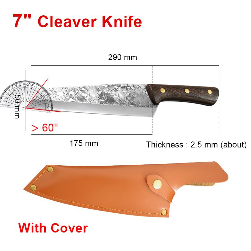 Butcher Boning Knives Cleaver Meat Chopping Vegetables Kitchen Knives Hand Forger Blade Chef Knife Stainless Steel Slicing Knife