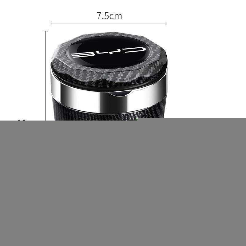 BYD Han DM-i 2025 Car Ashtray with Lid and Light, Flame Retardant, for Han L and Song L Interior Modification