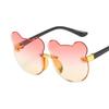 Summer Girl Boys Cute Kids Rimless Sunglasses Animal Cartoon Bear Children Baby Outdoor Sun Eyeglasses Lunette Soleil Enfant