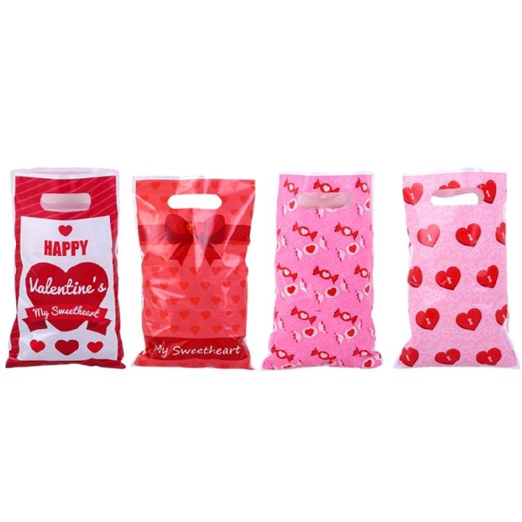 Valentine's Day Treat Bags Storage Organizers for Parties and Celebrations-50pcs