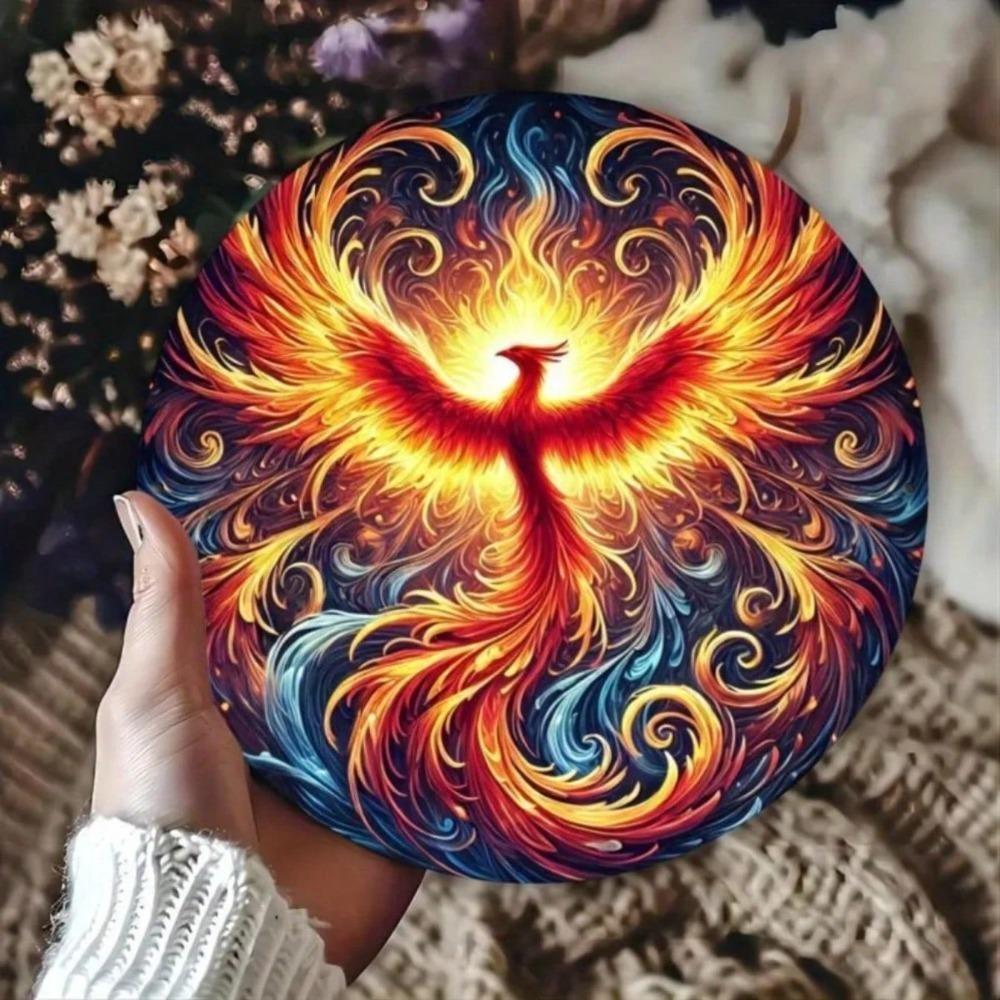 Metal Wall Art Phoenix Pattern Creative Home Decor Living Room Bedroom Ornament