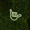 Hand-Shaped Led Neon Lamp, White, Usb
