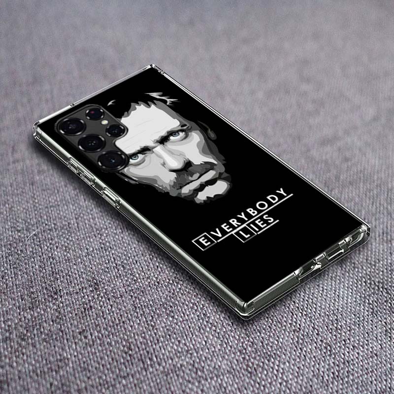 Dr House Phone Case For Samsung Galaxy S24 S23 S21 S20 FE S22 S26 Ultra S25 Edge S10 Plus Cover Clear TPU Capa Shell Coque Shock