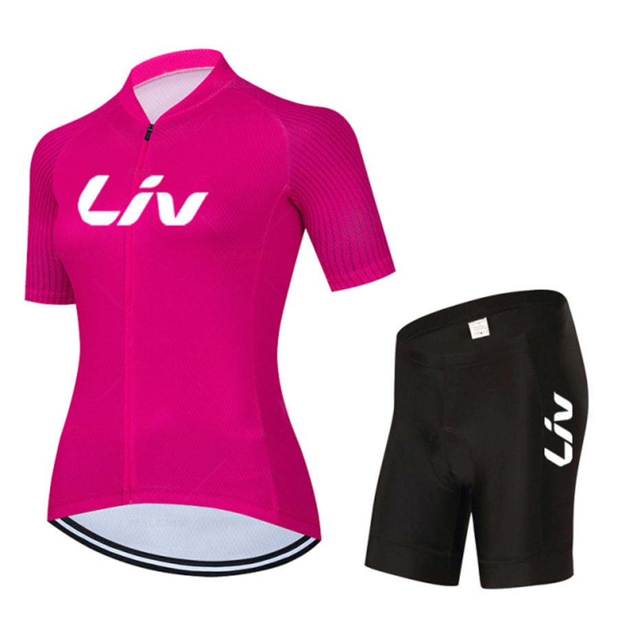 Women LIV Cycling Set Summer Women MTB Bike Cycling Clothing Bicycle Clothes Ropa Ciclismo Cycling Jersey Set 2026 Summer Breathable Cycling Suit