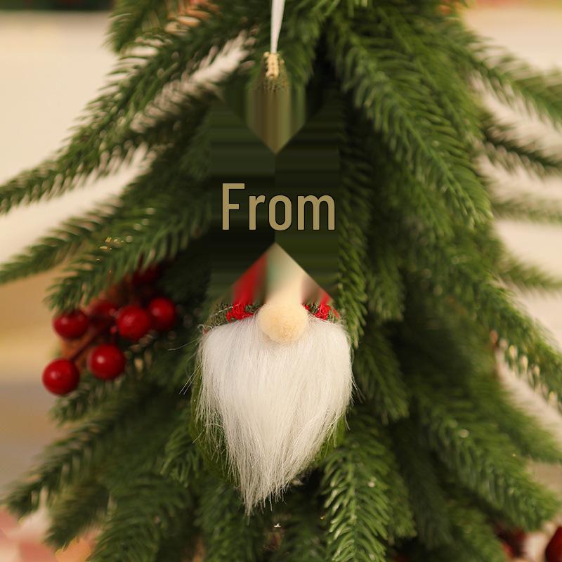 Christmas Knit Faceless Old Man Tree Ornaments - Small Hanging Pendants