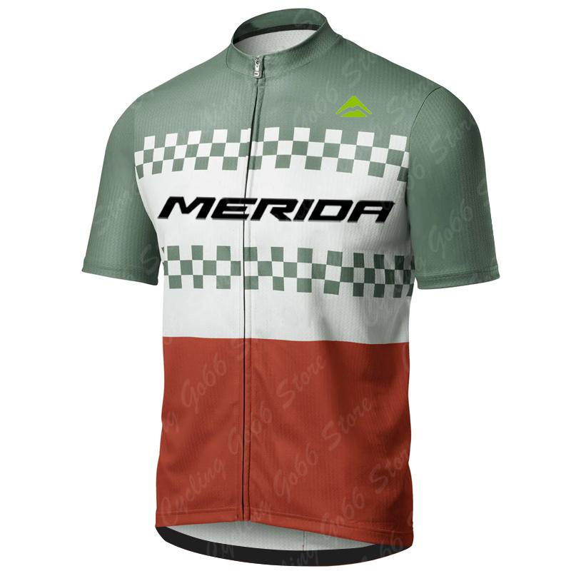 Merida Summer Cycling Jersey Set Breathable MTB Bicycle Cycling Clothing Mountain Bike Wear Clothes Maillot Ropa Ciclismo Hombre