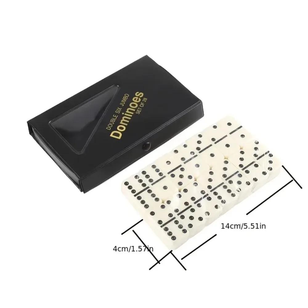 Set di Domino Doppio Sei da 28 Pezzi Intrattenimento Tempo Libero Viaggio Divertimento Gioco da Tavolo Giocattolo Domino Giocattolo Puzzle per Bambini Regalo