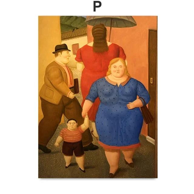 Fernando Botero Femei Dansând Circ Artă de Perete Pictură pe Pânză Postere și Imprimeuri Nordice Imagini de Perete pentru Decorarea Camerei de Zi