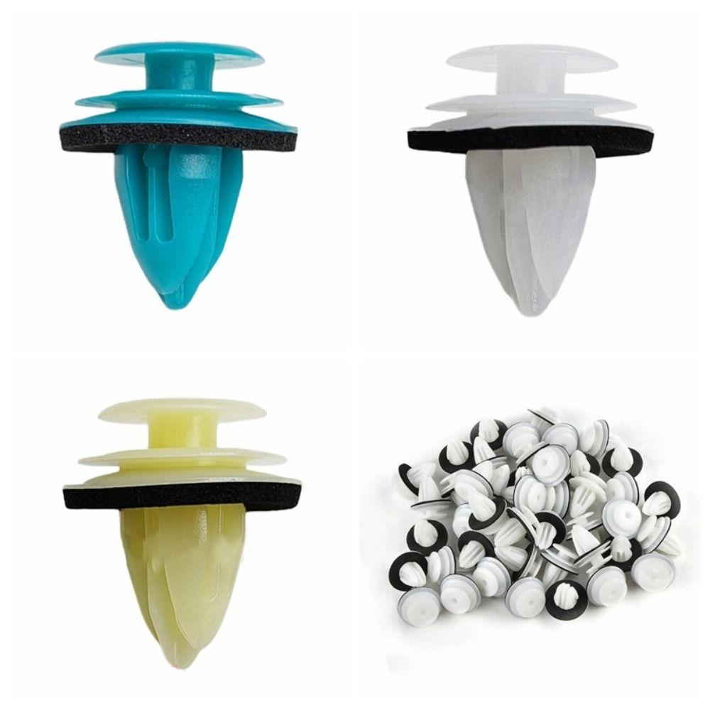 100Pcs Door Buckle Retainer Fastener Rivet Rivet Kit Car Interior Seal Ring Hole