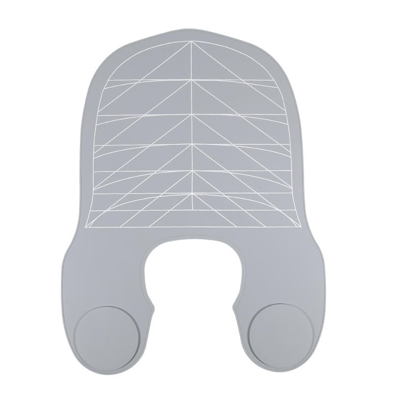 

Накидка для фарбування волосся Інструменти Чорна Перукарська Силіконова Комір для фарбування волосся Салонна Водонепроникна Накидка для стрижки волосся Професійна Перукарня сірий