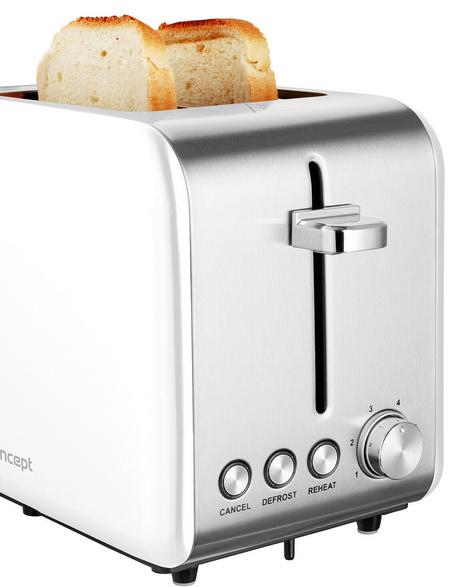 Concept Te2051 White Toaster