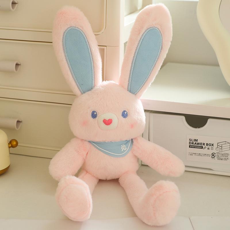 Funny Pull Ear Rabbit Plush Pendant Cute Doll Toy Keychain
