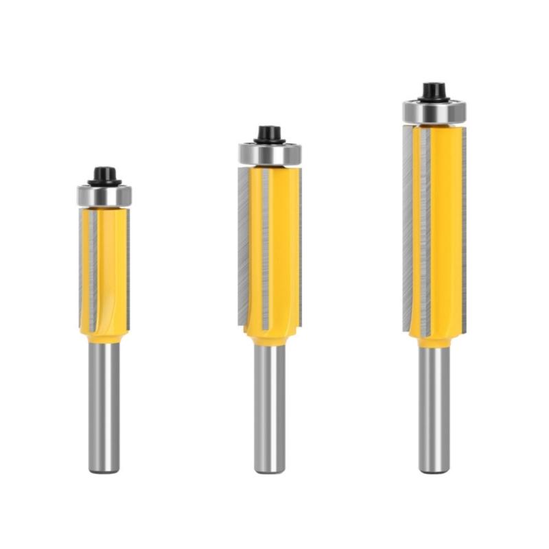 Professional Wood Trimming Router Bit 4 Flute Design High Durability Blade Enhancing Stability for Precise Wood Cutting