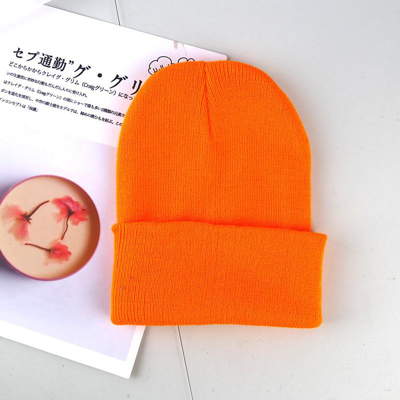 2pcs Light Board Knitted Hat Winter Wool Hat Men's And Women's Warm Hat