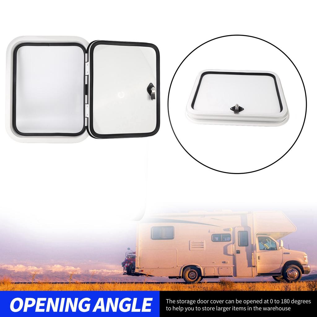RV Compartment Door RV Compartment Door H500 W400mm Anti UV Perfect Sealing Rounded Corner Baggage Storage Door for Motorhome
