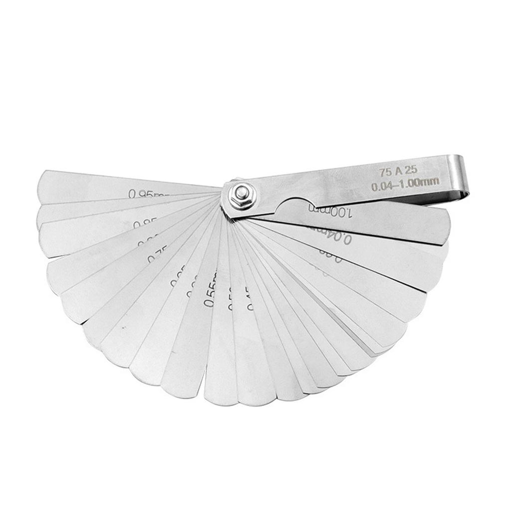 Feelers Gauges Set Stainless Steel Metric and Standard Thickness Gauges Tapered Feelers Gauges Measuring Tool