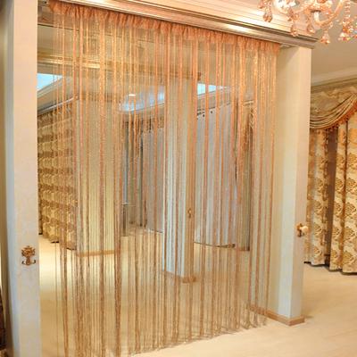 Door String Curtain Shiny Tassel Line Curtains Window Door Divider Drape Strings Strip for Home Living Room Decoration Party Hot