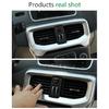 For Volvo V40 Interior Console Air Conditioning Outlet Decorative Cover Trim Stainless Steel Car Accessories Styling