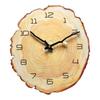 Creative Annual Ring Design MDF Wall Clock 12 Inch with Silent Operation and Luminous Hands for Stylish and Quiet Walls