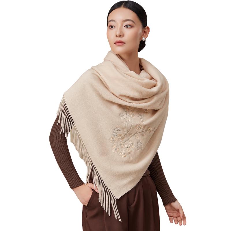 

Women s 100% Pure Wool Warm Shawl Scarf 200x70cm (with tassels)