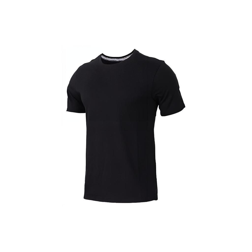 Jordan Solid Color Cotton Slim Fit Crew Neck Printed Short Sleeve T-Shirt Men Tops Black AJ1159-010