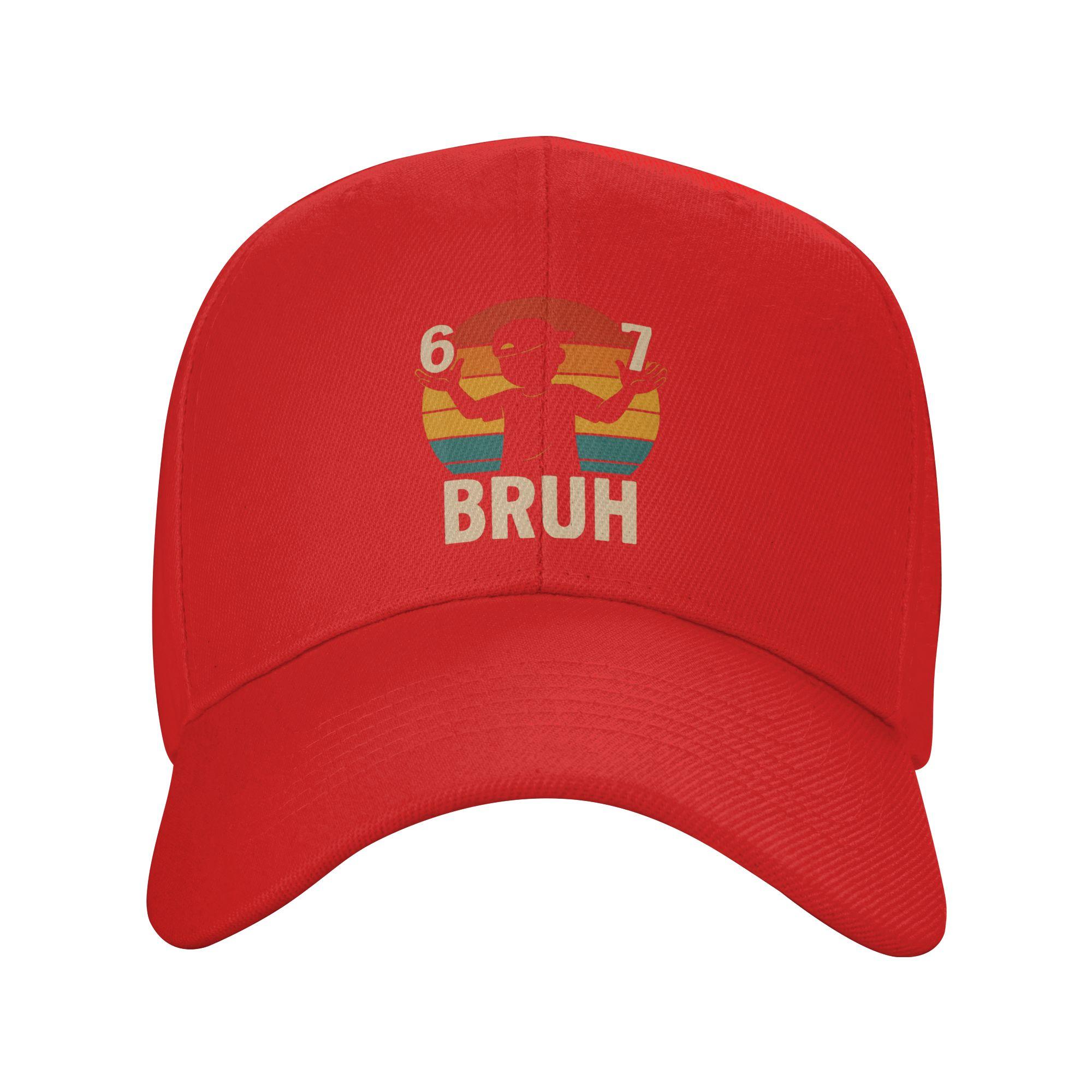 Summer 67 Bruh Retro Boy 6 7 Meme Funny 6-7 Baseball Cap Running Hippie Fashion Design Sun Trucker Hat Couple Baseball Caps One Size