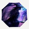 1pc Witchcraft Fantasy Automatic Open/Close Umbrella, Windproof, Folding Compact Umbrella with Lightweight Design for Women/Men068