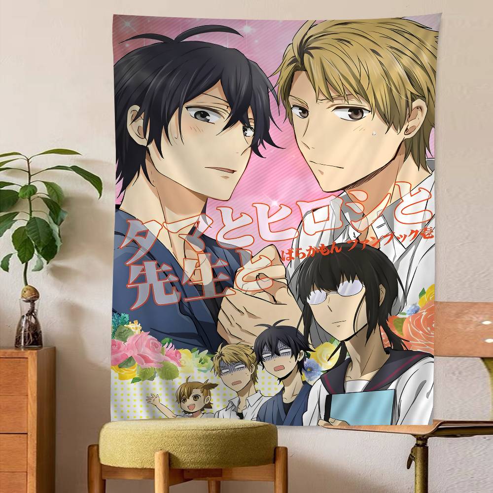 Japanese Anime Barakamon Wall Tapestry Hanging Tarot Hippie Wall Rugs Dorm Wall Hanging Sheets