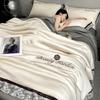 Class A Ice Silk Water Washable Summer Quilt Set - Naked Sleep Embroidery, Thin Blanket, Air Conditioning Quilt, Four-Piece Gift.