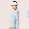 Juyitang Slim Fit Nude Yoga Jacket - Nylon Stand Collar Sportswear for Running & Fitness