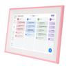 Intelligenter digitaler Kalender 10,1 Zoll HD-Touchscreen Familienplaner mit Aufgabenliste für Zuhause Rosa