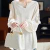 Plus Size Women's Heavy Industry Beaded Sequin Jacquard Top Spring and Autumn New Chinese Style Long-sleeved