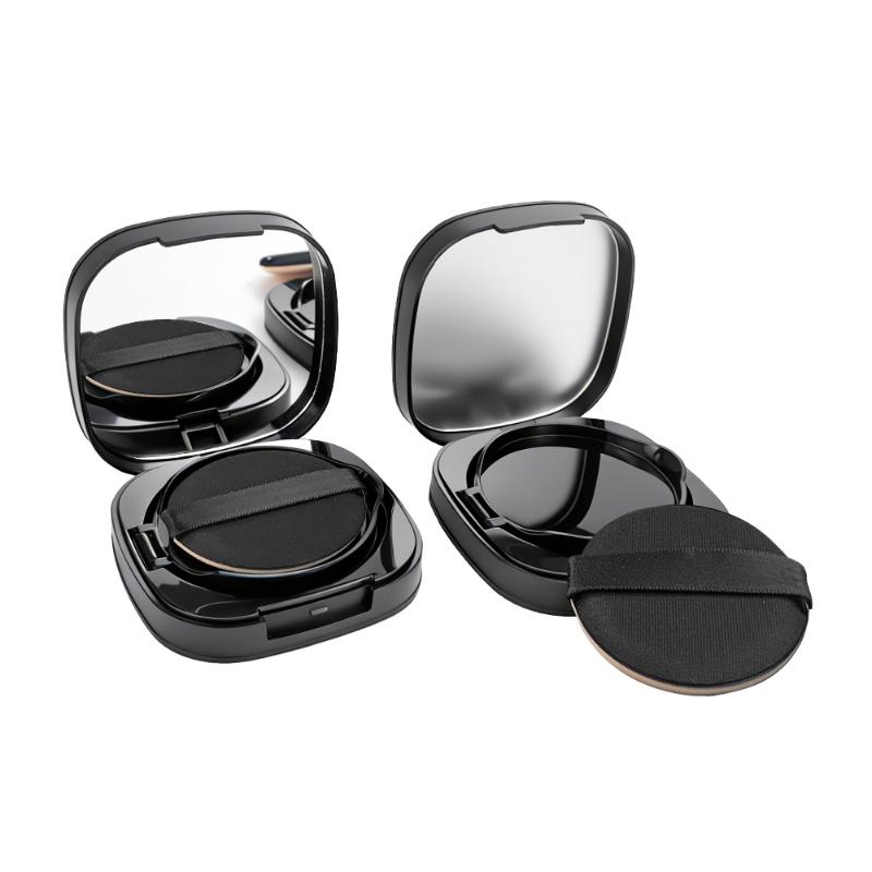 1Pcs Empty Air Cushion Case With Mirror And Sponge Puff Refillable Bb Cream Container For Diy Makeup Travel Use
