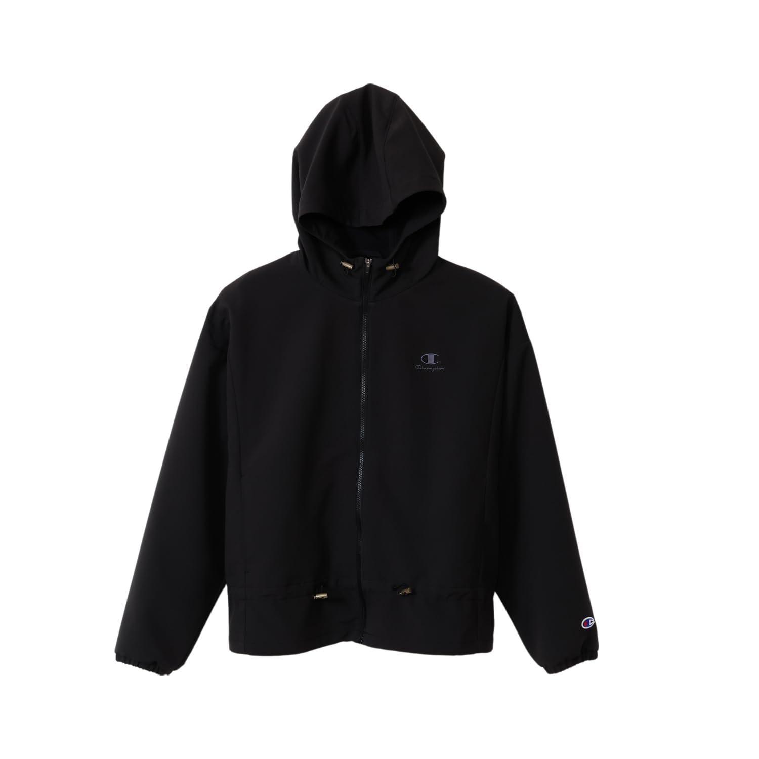 

Куртка Long Water One Point Zip Hooded Black [Champion], Рукава, Эластичная, Водоотталкивающая, Ветрозащитная, Логотип, Куртка, Женская спортивная, CW-ASC02, чёрный