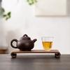 Creative Rectangular Wooden Desktop Display Rack Hotel Home Coffee Table Decorative Plate Retro Style Heat-resistant Thick Tray