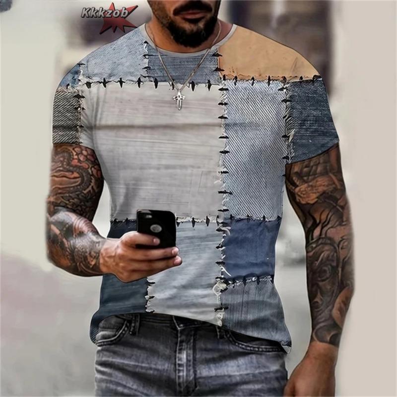 

Мужская футболка с круглым вырезом и графическим принтом, летний короткий рукав для мужчин, мягкие модные удобные футболки, спортивная одежда 5XL