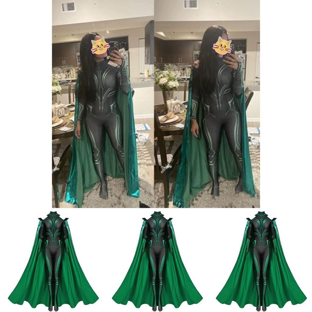 Thor3 Ragnarok Hela Body e Mantello per Adulti e Bambini Costume di Halloween Perfetto per il Gioco di Ruolo e le Esibizioni Teatrali