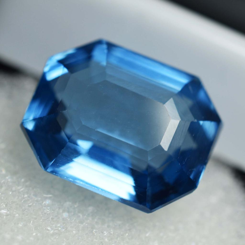 Natural Sapphire Blue Emerald 9.35 ct Sapphire Earrings Loose Gemstone for Jewelry Making and Crafts