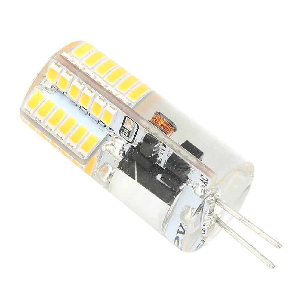 G4 Bulb 48LED Light Bulb 3W 300LM Bi Pin Light NonDimmable for Chandelier AC DC 12V(Warm White
