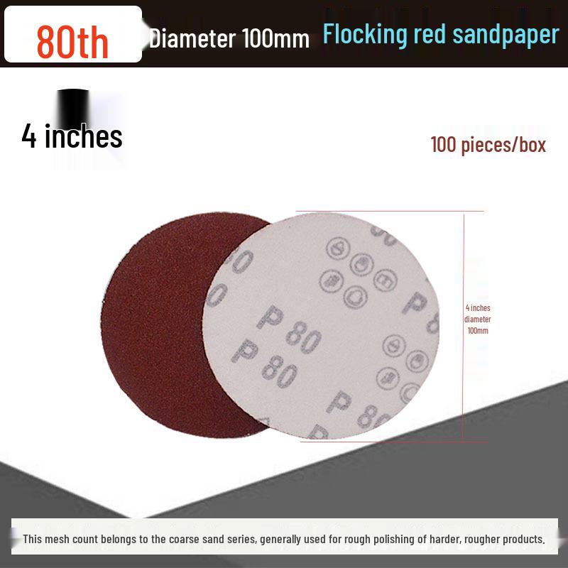 5-inch Self-Adhesive Flocked Sandpaper Disc for Sanding and Grinding (125MM)