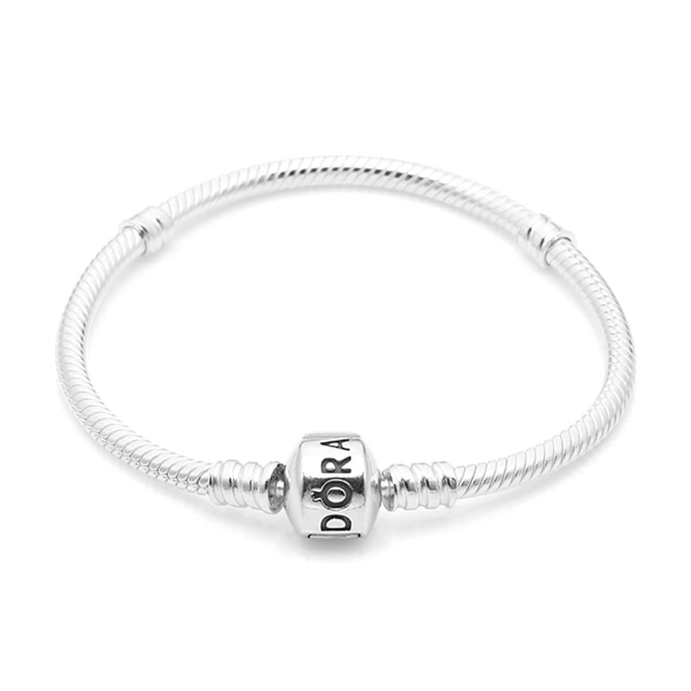 Pandora 590702Hv Moment Snake Chain Silver Bracelet