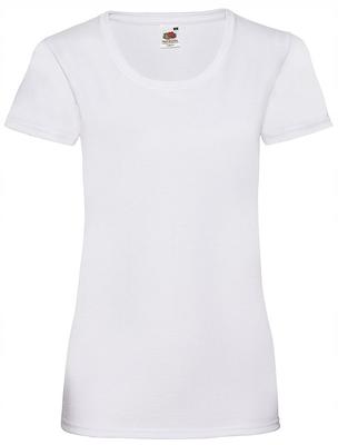 Koszulka Biała T-Shirt Damska Bawełniany Przewiewny Fruit Of The Loom, Xxl