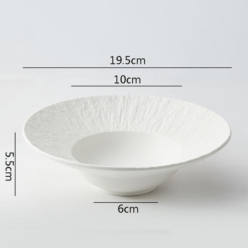 

Однотонная керамическая обеденная тарелка с текстурой камня, толстая суповая тарелка, тарелка для салата, тарелки для пасты, специальная посуда для молекулярной кухни