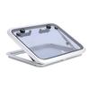 Marine Hatch Porthole Window 19 X 25in Square Heavy Duty Aluminum Alloy Deck Hatch Window with Support Rod and Handle