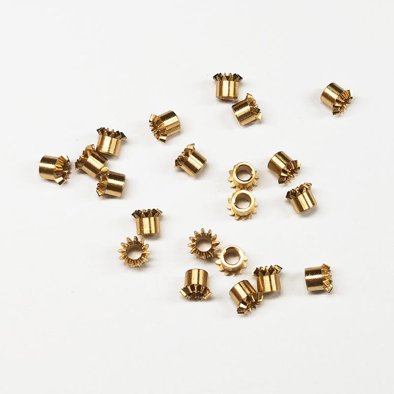 Mini Precision 1:1 Bevel Step Gears 0.3M 12T 1/2mm 90 Degree Transmission Metal Bevel Gear DIY Model 1mm