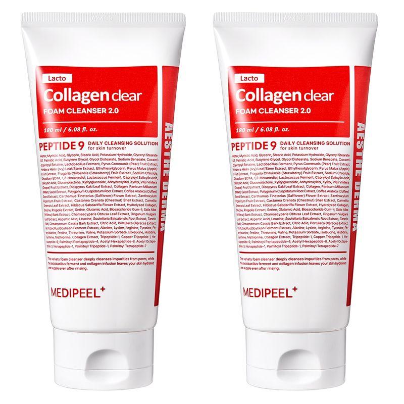 

Medipeel Collagen Clear Cleansing Foam 180ml x 2 Vegan Vitamin Collagen