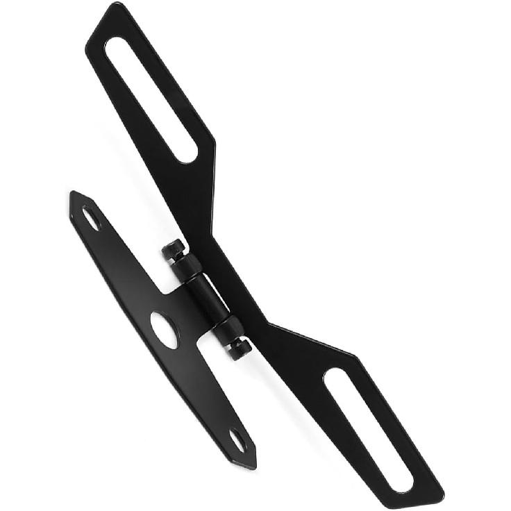 License Plate Bracket, Motorcycle Tail Eliminator Folding License Plate Holder Bracket ATV Rear Bracket Mount License Plate Tail Light Holder
